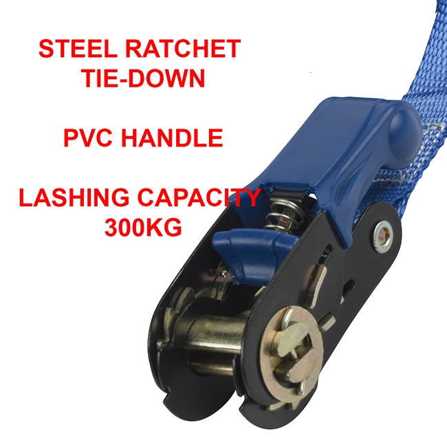 Master Lock 4365 EURDAT Master Eco Ιμάντας Πρόσδεσης Φορτίου Με Καστάνια & Λαβή PVC 5m x 25mm