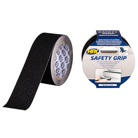 HPX Safety Grip Αντιολισθητική Ταινία Ασφαλείας 50mmx5mtr ΜΑΥΡΗ | Dagiopoulos.gr