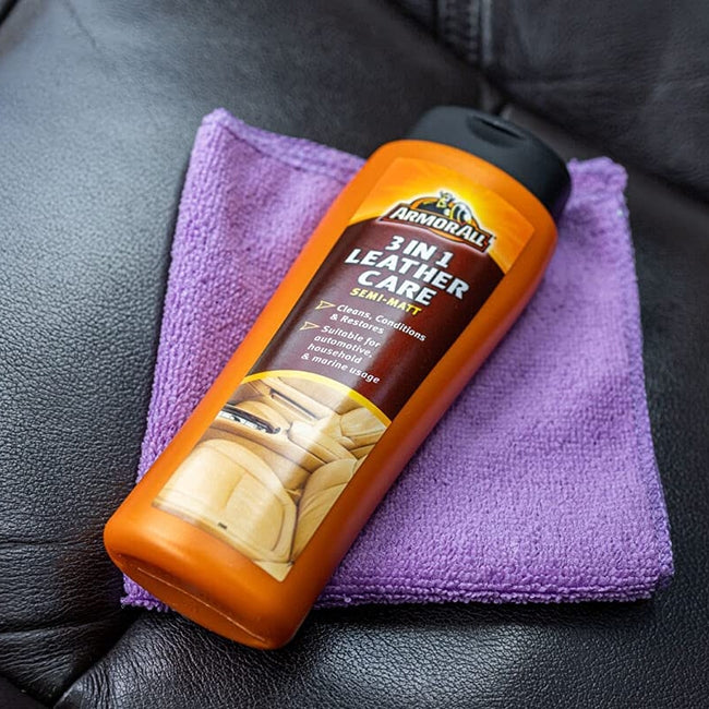 Armor All 3in1 Leather Care Semi Matt Λοσιόν Περιποίησης Δέρματος Ματ 3 Σε 1 250ml