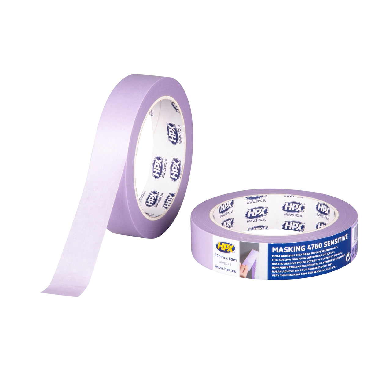 HPX 4760 Χαρτοταινία Βαφής Washi Για Ευαίσθητες Επιφάνειες Μωβ 24mm x 45mtr
