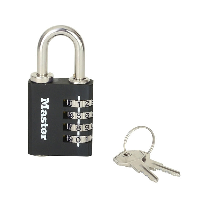 Master Lock 7641EURDBLK Λουκέτο Ασφαλείας Με Κλειδί & Συνδυασμό 40mm