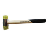 Worktech Ματσόλα Συναρμολόγησης Πλαστική Με Ξύλινη Λαβή 35mm 330gr