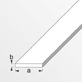 Βέργα Πλακέ Ανοδειωμένου Αλουμινίου 15mm x 2mm