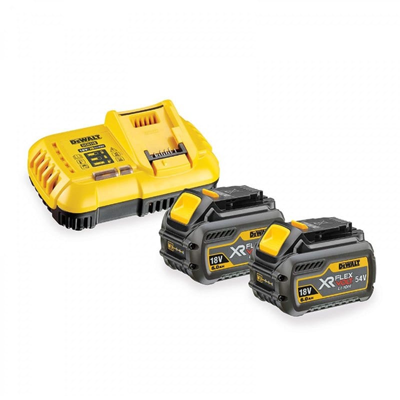 Dewalt DCB118T2-QW Συλλογή Φορτιστής DCB118T2 XR Flexvolt 8Α 18-54V Με 2 Μπαταρίες 6.0Ah Flexvolt