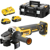 DeWalt DCG405Η2Τ-QW Brushless Γωνιακός Τροχός Μπαταρίας 18V Li-Ion 125mm Με 2 Μπατ.5.0Ah Powerstack - Φορτιστής - Βαλίτσα T-Stak