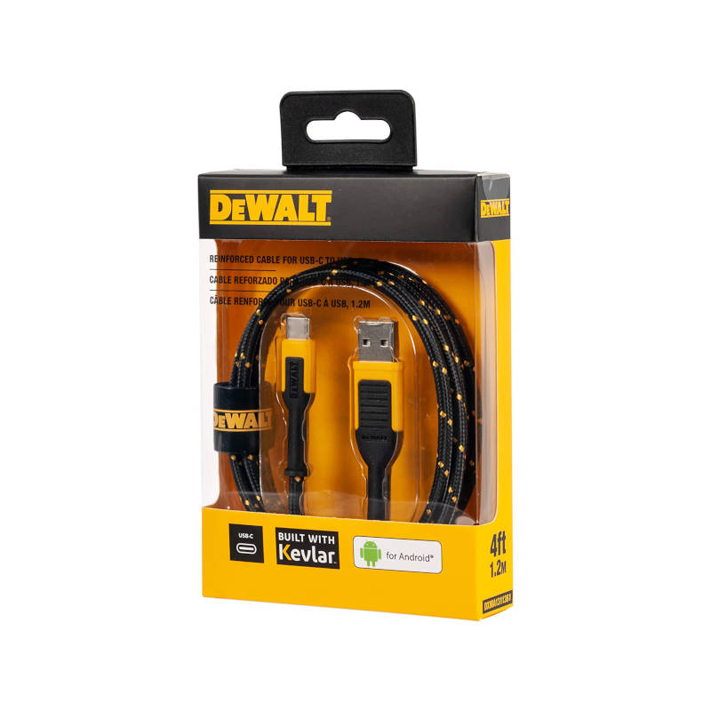 DeWalt 1311361DWG Ενισχυμένο Καλώδιο USB-A σε USB-C 1.2mtr