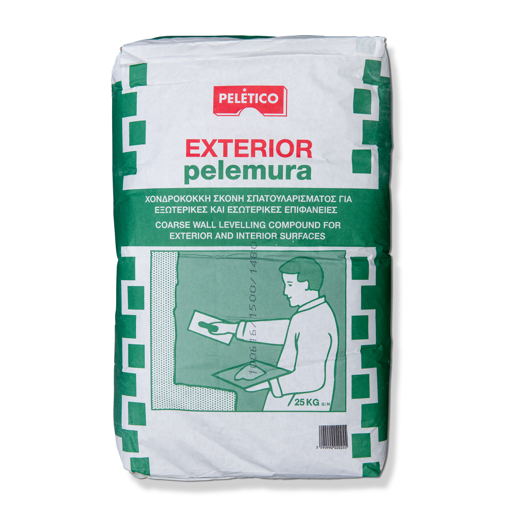 Peletico Pelemura Exterior Ακρυλικός Στόκος Σπατουλαρίσματος Σε Σκόνη ΧΟΝΔΡΟΚΟΚΚΗ 25kgr