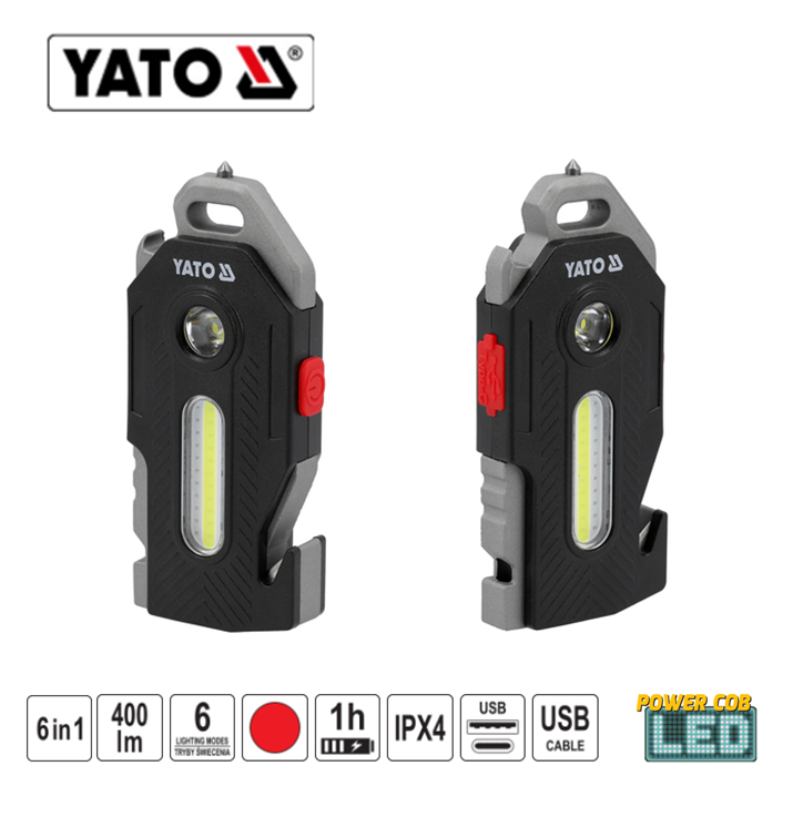 Yato YT-085609 Φακός Πολυεργαλείο 6 Σε 1 400Lm