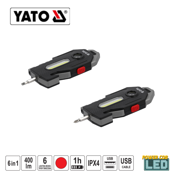 Yato YT-085609 Φακός Πολυεργαλείο 6 Σε 1 400Lm