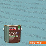 Kraft Wood Shield Color Based Οικολογικό Βερνίκι Εμποτισμού Πολυουρεθάνης Νερού Ημιματ 132 ΛΙΜΝΗ 2.5Ltr
