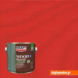 Kraft Wood Shield Color Based Οικολογικό Βερνίκι Εμποτισμού Πολυουρεθάνης Νερού Ημιματ 134 ΦΩΤΙΑ 2.5Ltr