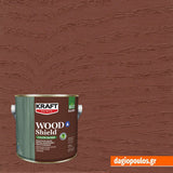 Kraft Wood Shield Color Based Οικολογικό Βερνίκι Εμποτισμού Πολυουρεθάνης Νερού Ημιματ 138 ΧΑΡΟΥΠΙ 2.5Ltr
