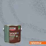 Kraft Wood Shield Color Based Οικολογικό Βερνίκι Εμποτισμού Πολυουρεθάνης Νερού Ημιματ 144 ΛΙΘΟΣ 2.5Ltr