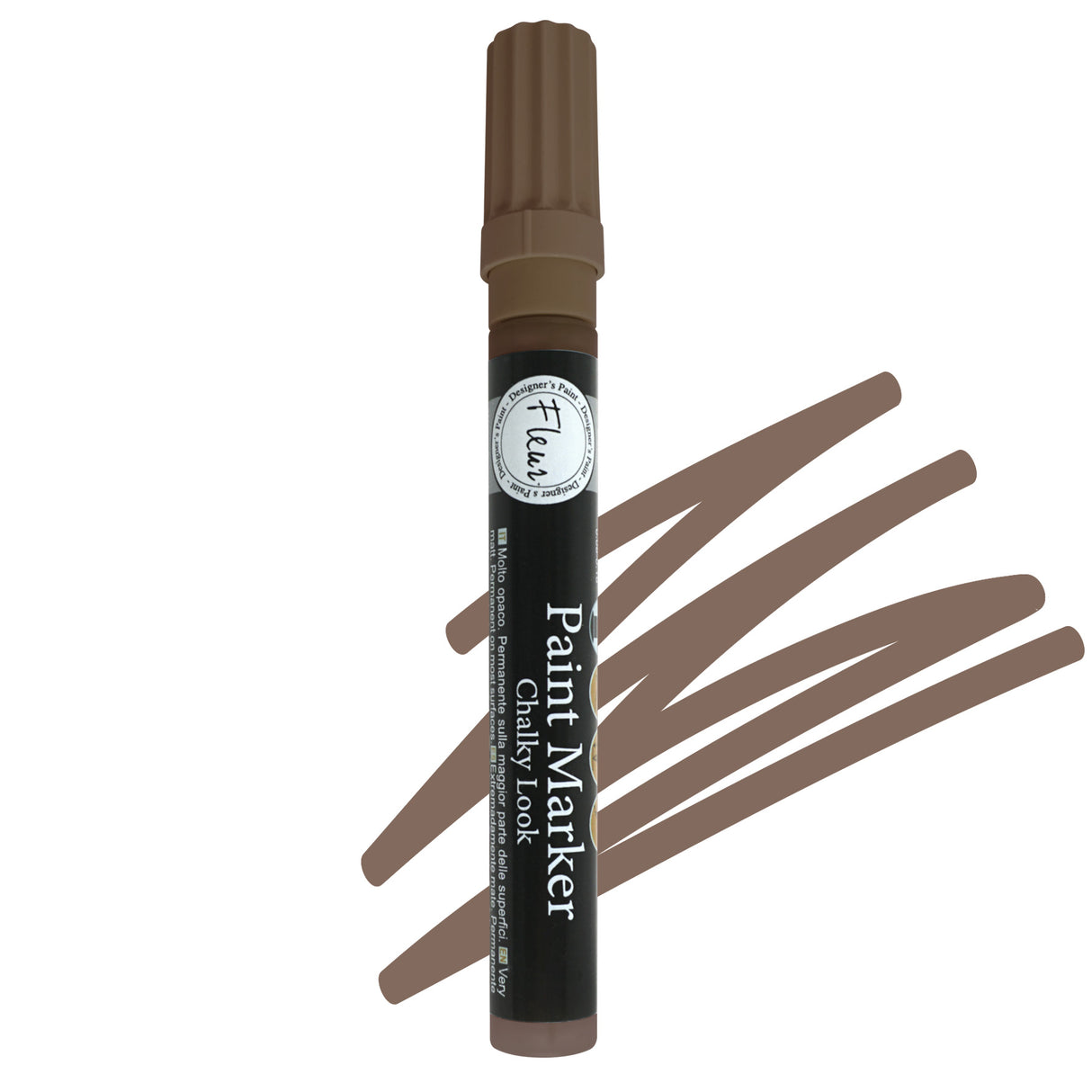 Fleur 16010 Paint Marker Chalky Look Μαρκαδόρος Χρώματος Κιμωλίας F17 Chocolate Wish