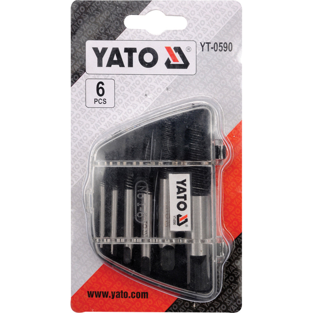 Yato YT-0590 Συλλογή Μύτες Εξωλκείς Αφαίρεσης Για Βίδες Με Φθαρμένη Κεφαλή CrV Σετ 6 Τεμ