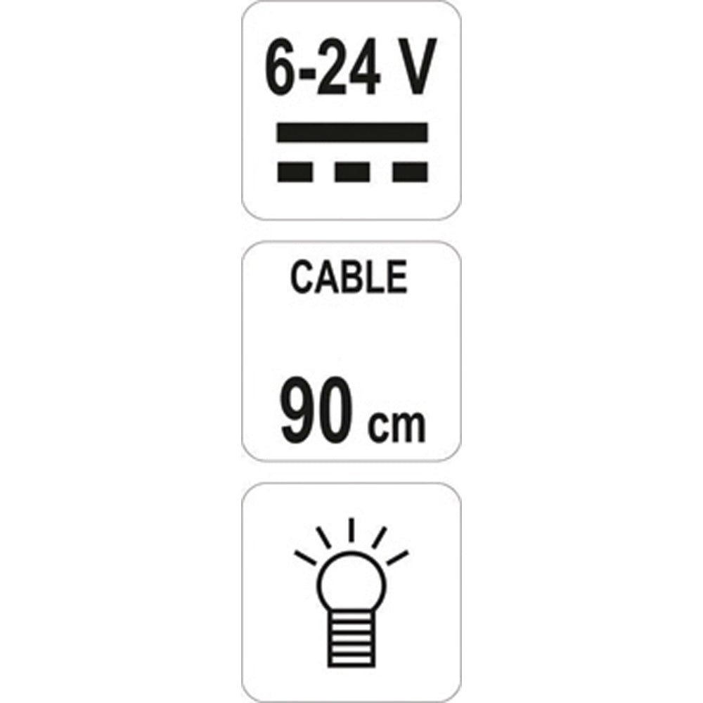 Yato YT-2865 Δοκιμαστικό Μπαταρίας 6-24V LED