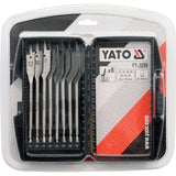 Yato YT-3259 Τρυπάνια Φτερού Φτερωτές Με Ακίδα Σετ 8 Τμχ