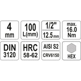 Yato YT-4390 Διαμαντοτρύπανα Μπετόν Τούβλων Δομικών Σετ 7 Tμχ