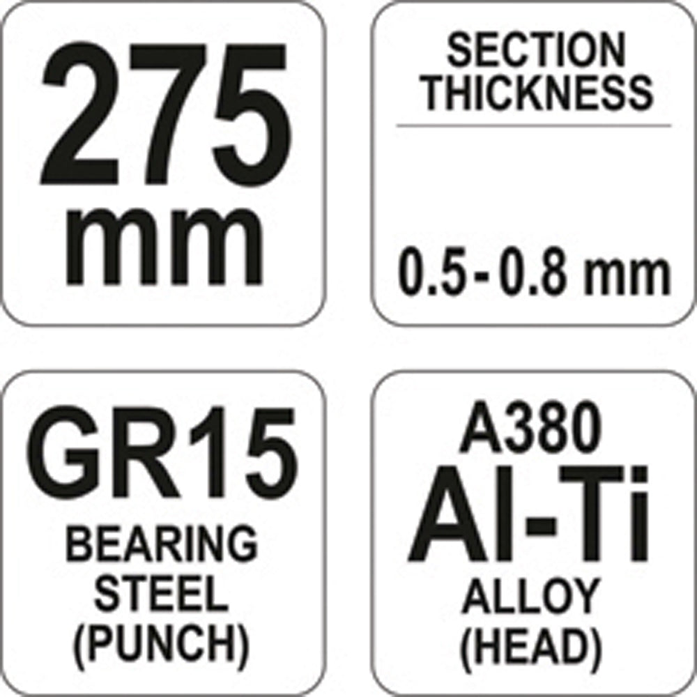 Yato YT-5130 Πένσα Διάτρησης Προφίλ 275mm