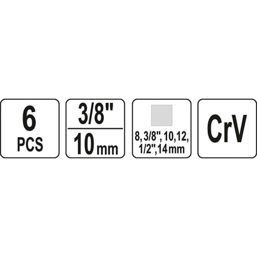 Yato YT-05997 Κλειδιά Τάπας Λαδιού Σετ 6 τεμ
