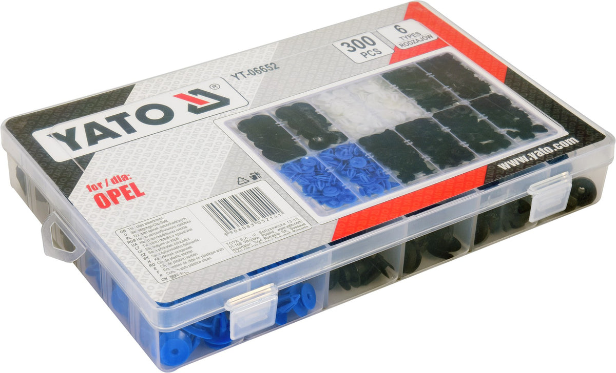 Yato YT-06652 Κλιπς Αυτοκινήτου Opel Σετ 300 Τεμ