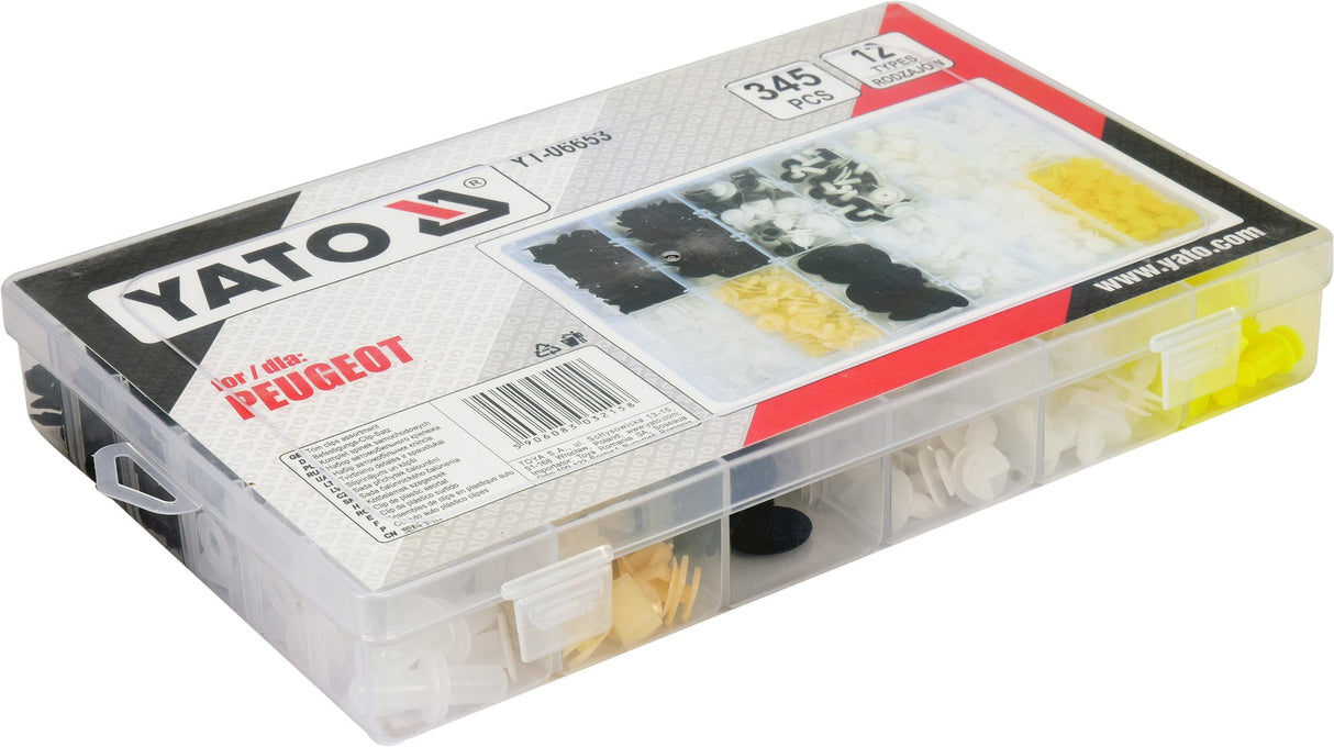 Yato YT-06653 Κλιπς Αυτοκινήτου PEUGEOT Σετ 345 Τεμ