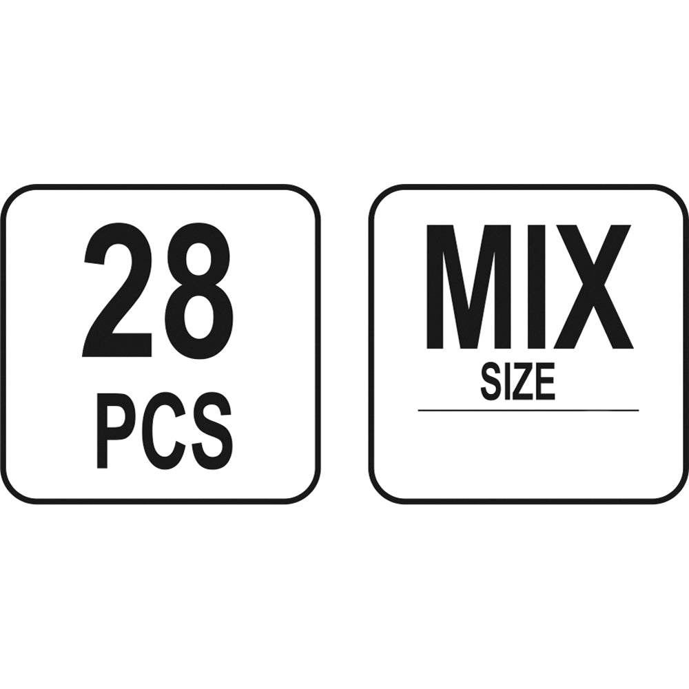 Yato YT-06870 Ακροδέκτες Κροκοδειλάκια Σετ 28 Τεμάχια