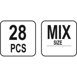 Yato YT-06870 Ακροδέκτες Κροκοδειλάκια Σετ 28 Τεμάχια