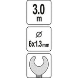 Yato YT-25002 Ατσαλίνα Απόφραξης 3Mtr