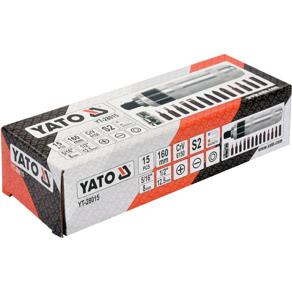 YATO - ΚΑΤΣΑΒΙΔΙ IMPACT ΣΕΤ 15ΤΜΧ YT-28015
