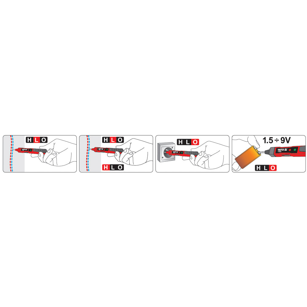 Yato ΥΤ-28631 Ψηφιακό Δοκιμαστικό Κατσαβίδι LED