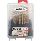 Yato YT-44675 Τρυπάνια Τιτανίου Σετ 19 Τμχ.