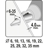 Yato YT-44739 Τρυπάνι Κωνικό (Φρέζα) Με Διαβάθμιση 6.0mm-35.0mm