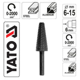 Yato YT-61701 Ράσπα Λείανσης Καθαρισμού Επεξεργασίας Για Μέταλλο HSS Κωνική