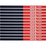 Yato YT-69940 Μολύβια Μαραγκών Σετ 12 Τεμ Δίχρωμα