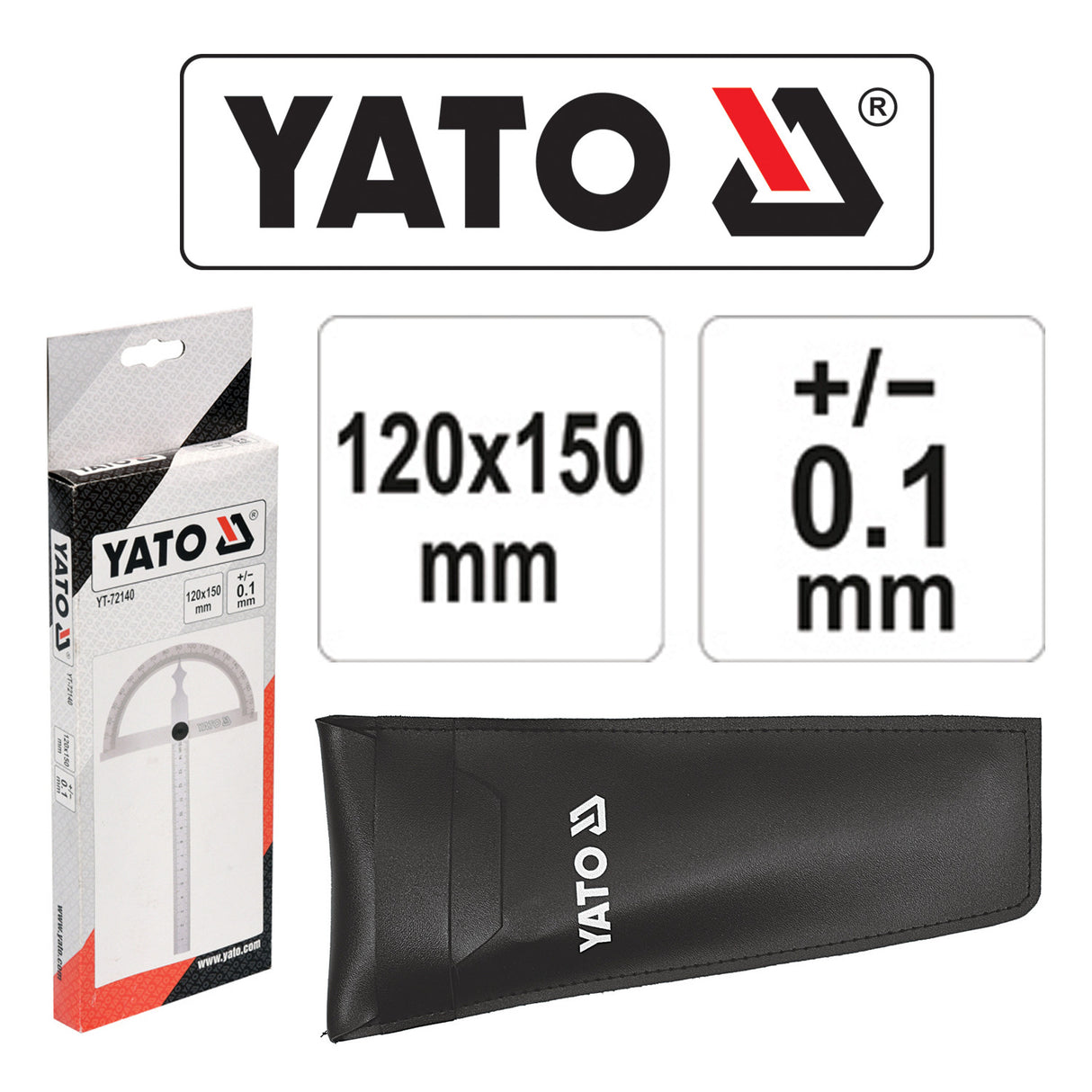 Yato YT-72140 Μοιρογνωμόνιο 120mm x 150mm