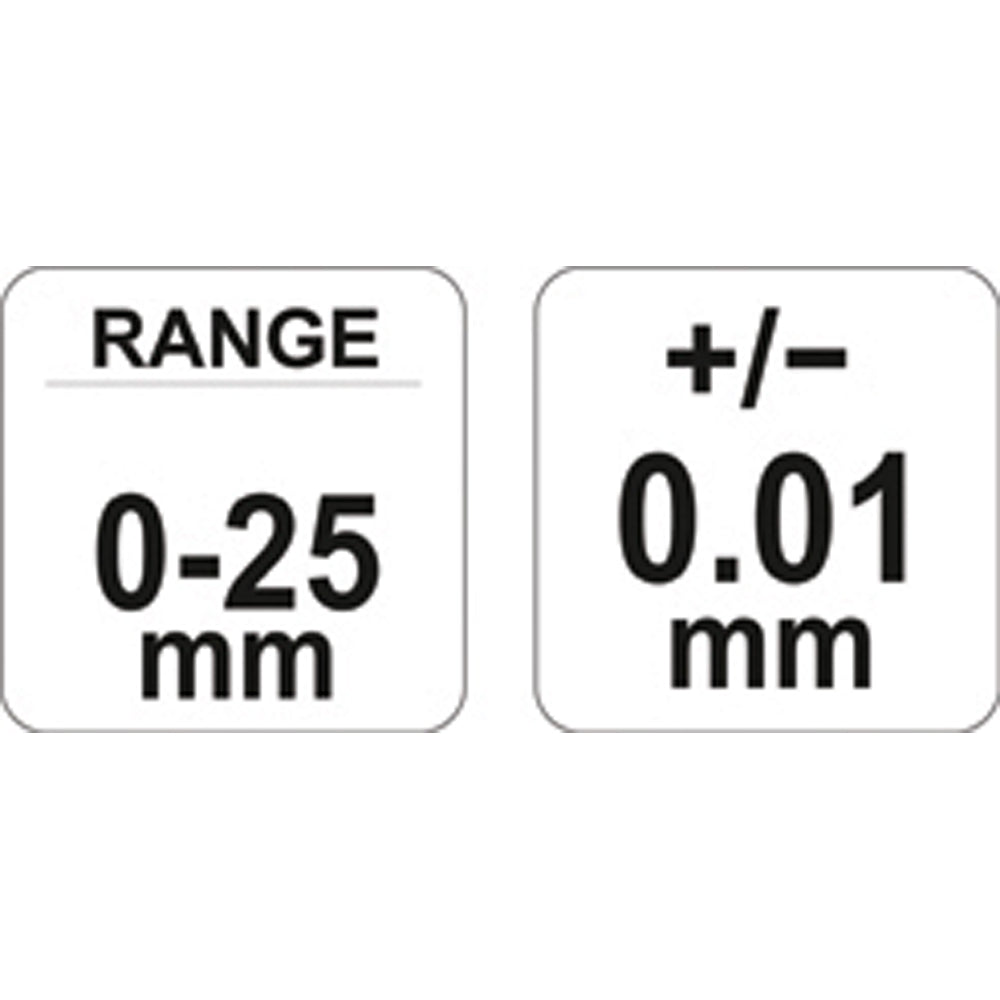 Yato YT-72300 Επαγγελματικό Μικρόμετρο Ατσάλινο
