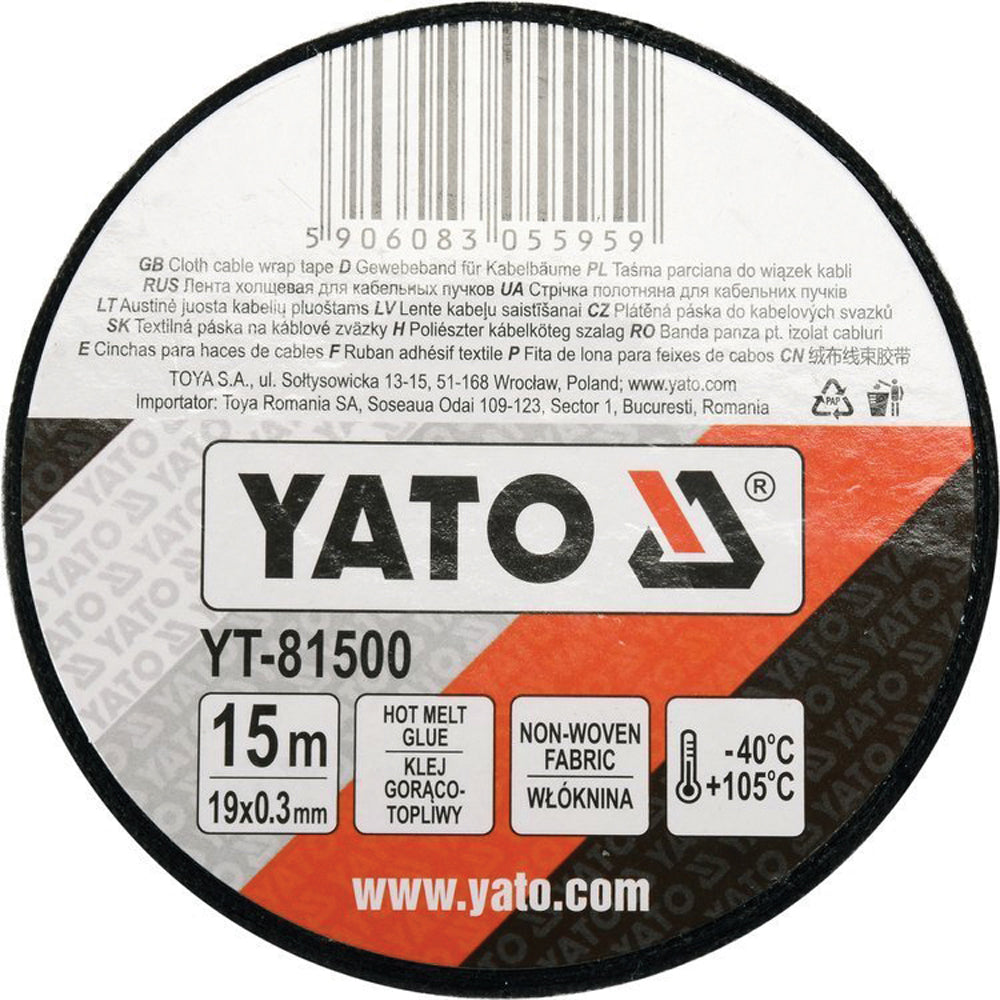 Yato YT-81500 ΤΑΙΝΙΑ ΥΦΑΣΜΑΤΙΝΗ 19mm x 15mtr