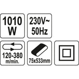 Yato YT-82240 Επαγγελματικός Ηλεκτρικός Ταινιολειαντήρας 1010Watt