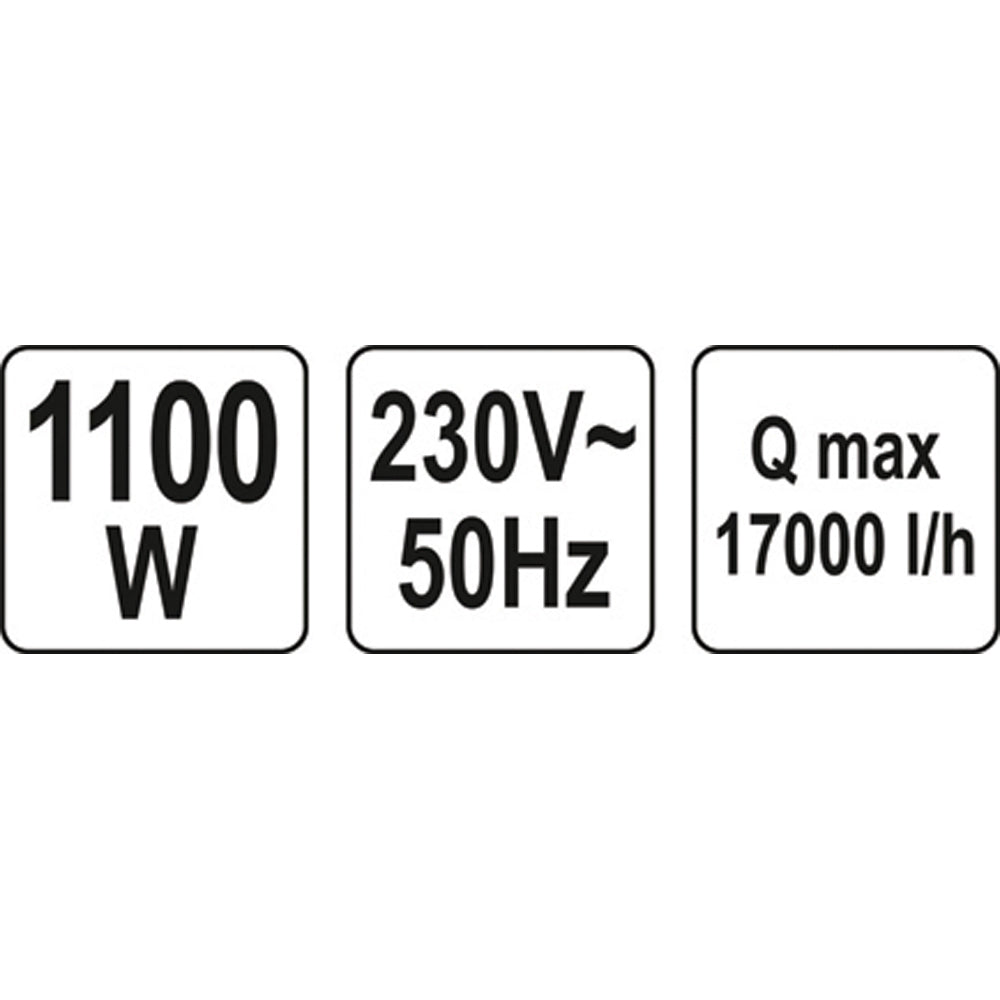 Yato YT-85343 Επαγγελματική Αντλία Βυθιζόμενη (Υποβρύχια) Ακάθαρτων Υδάτων 1100Watt Inox