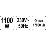 Yato YT-85343 Επαγγελματική Αντλία Βυθιζόμενη (Υποβρύχια) Ακάθαρτων Υδάτων 1100Watt Inox
