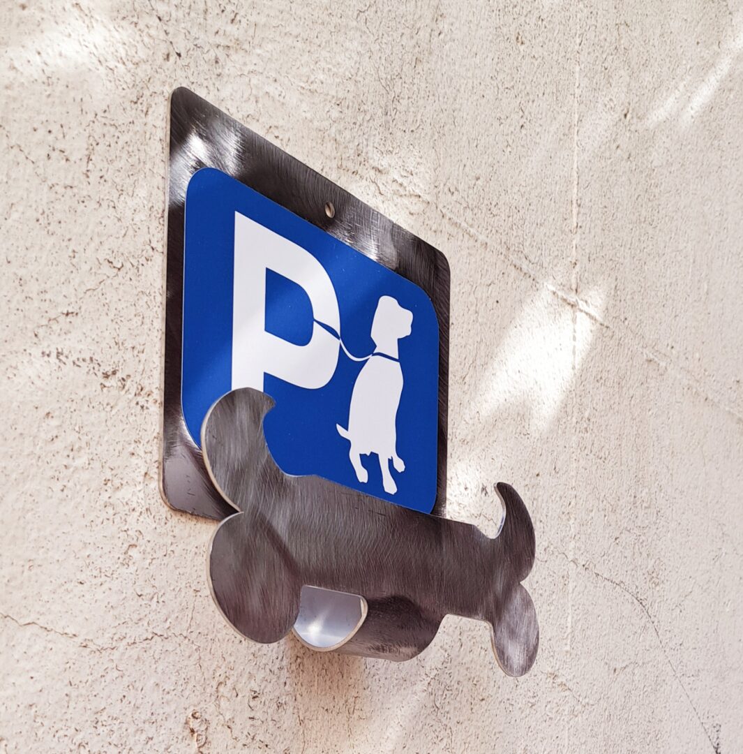 Πινακίδα Σήμανσης "Πάρκινγκ Σκύλου - Dog Parking" Ανοξείδωτη 200mm x 300mm