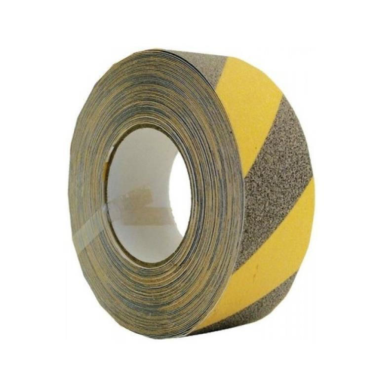 Aντιολισθητική Tαινία Aσφαλείας Safety Grip 50mmx18mtr Kίτρινη/Mαύρη