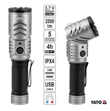 Yato YT-085613 Φακός Επαναφορτιζόμενος 2500Lm