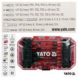 Yato YT-04615 Συλλογή Μύτες - Τρυπάνια Unikraft Σετ 18 Τεμ