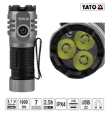 Yato YT-085610 Φακός Επαναφορτιζόμενος 1000Lm