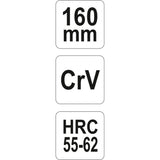 Yato YT-6601 Πένσα Γενικής Χρήσης Chrome Vanadium 180mm