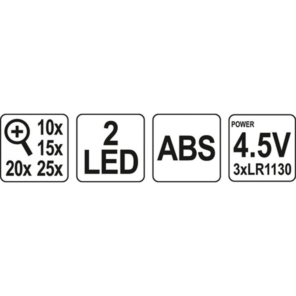 Yato YT-73840 Γυαλιά Με Εναλλασόμενους Μεγεθυντικούς Φακούς και Φωτισμό