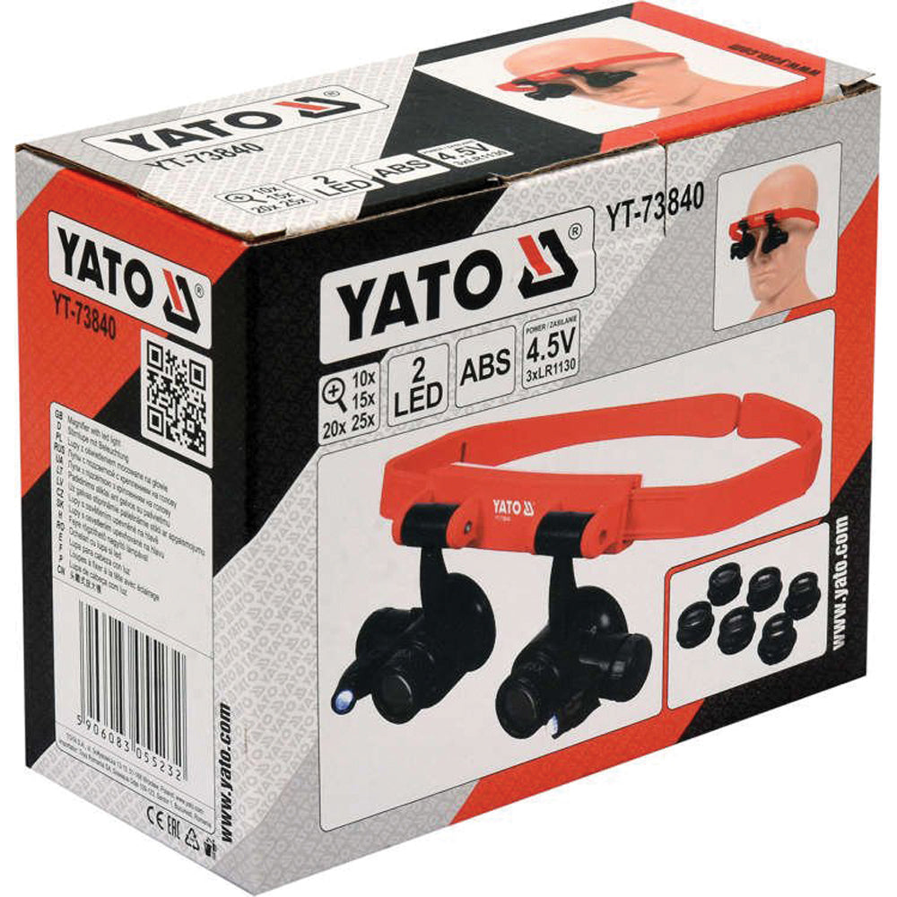 Yato YT-73840 Γυαλιά Με Εναλλασόμενους Μεγεθυντικούς Φακούς και Φωτισμό