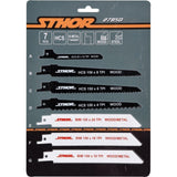 Sthor 27850 Λάμες Σπαθοσέγας (Σεγάτσας) Για Ξύλο Μέταλλο Διάφορα Υλικά Σετ 7 Τεμ